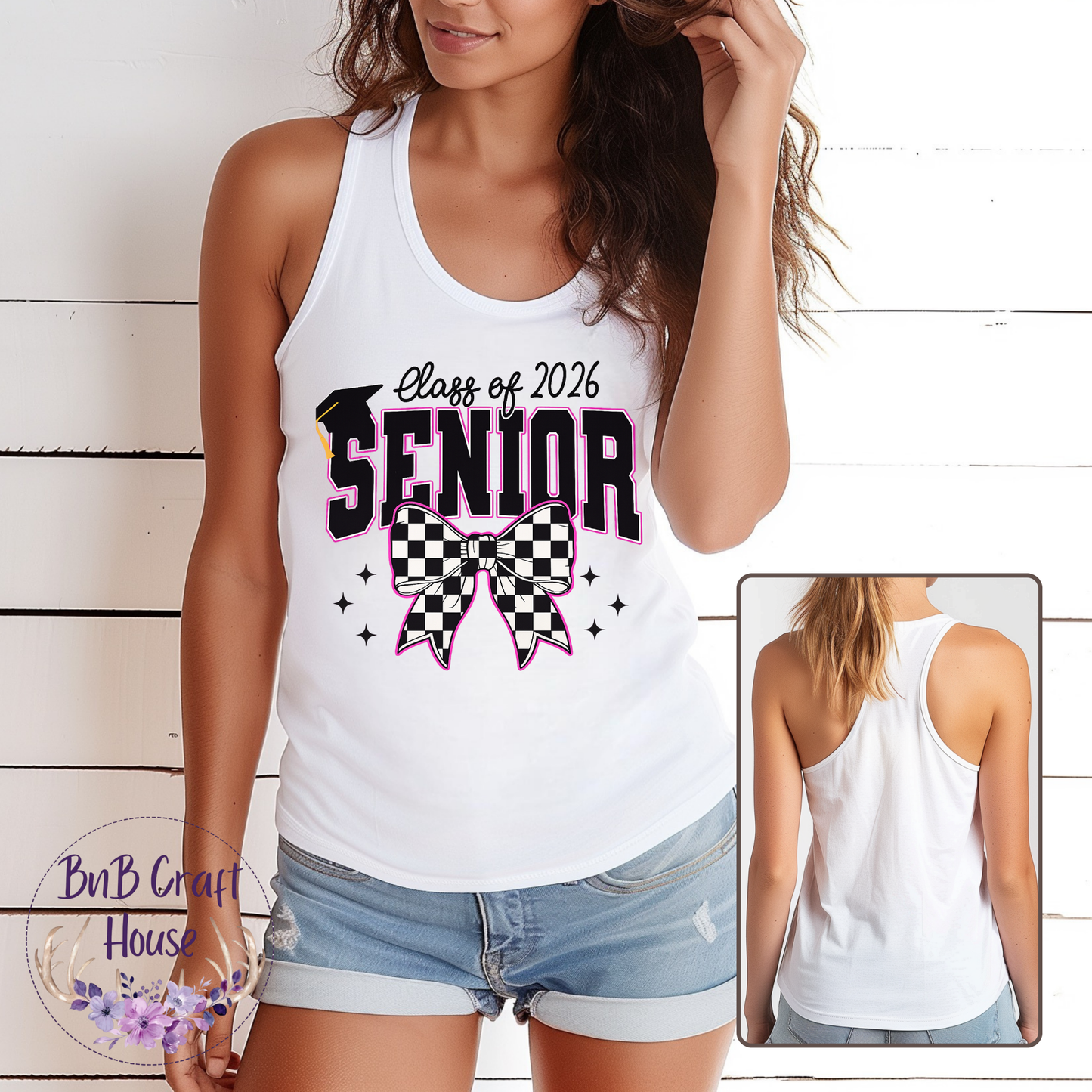 Senior | Class of 2026 | Checkered Bow