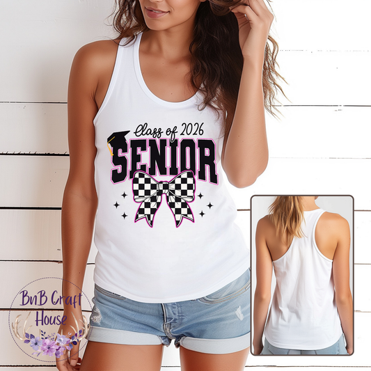 Senior | Class of 2026 | Checkered Bow