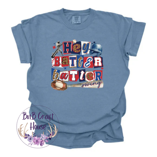 Baseball Hey Batter Batter Swing | T-shirt