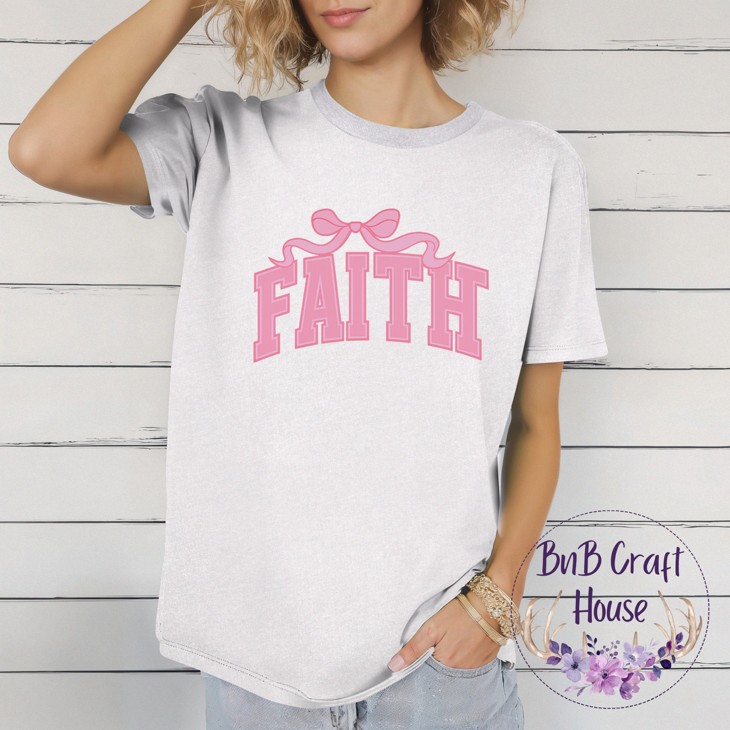 Faith - Pink Bow