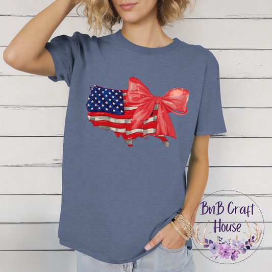 Patriotic USA Bow Map