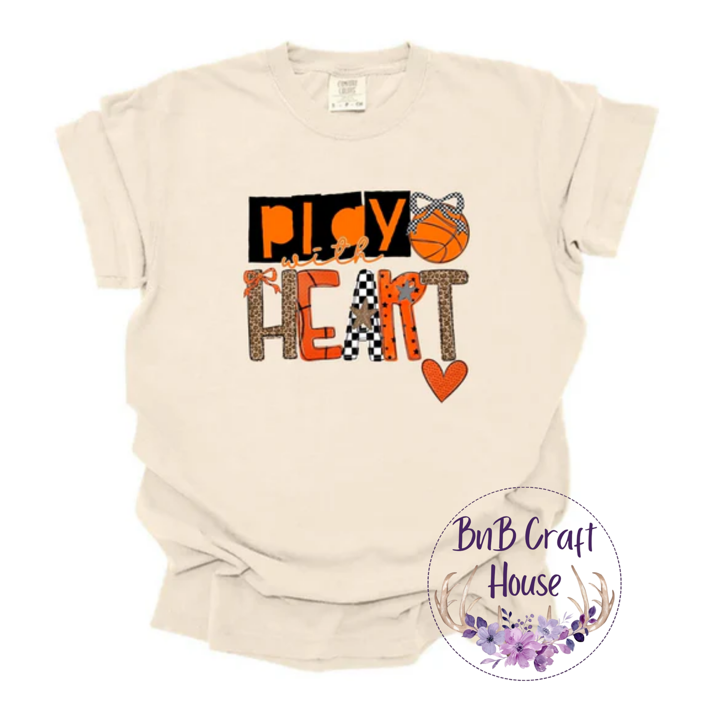 Basketball Play with Heart | T-shirt