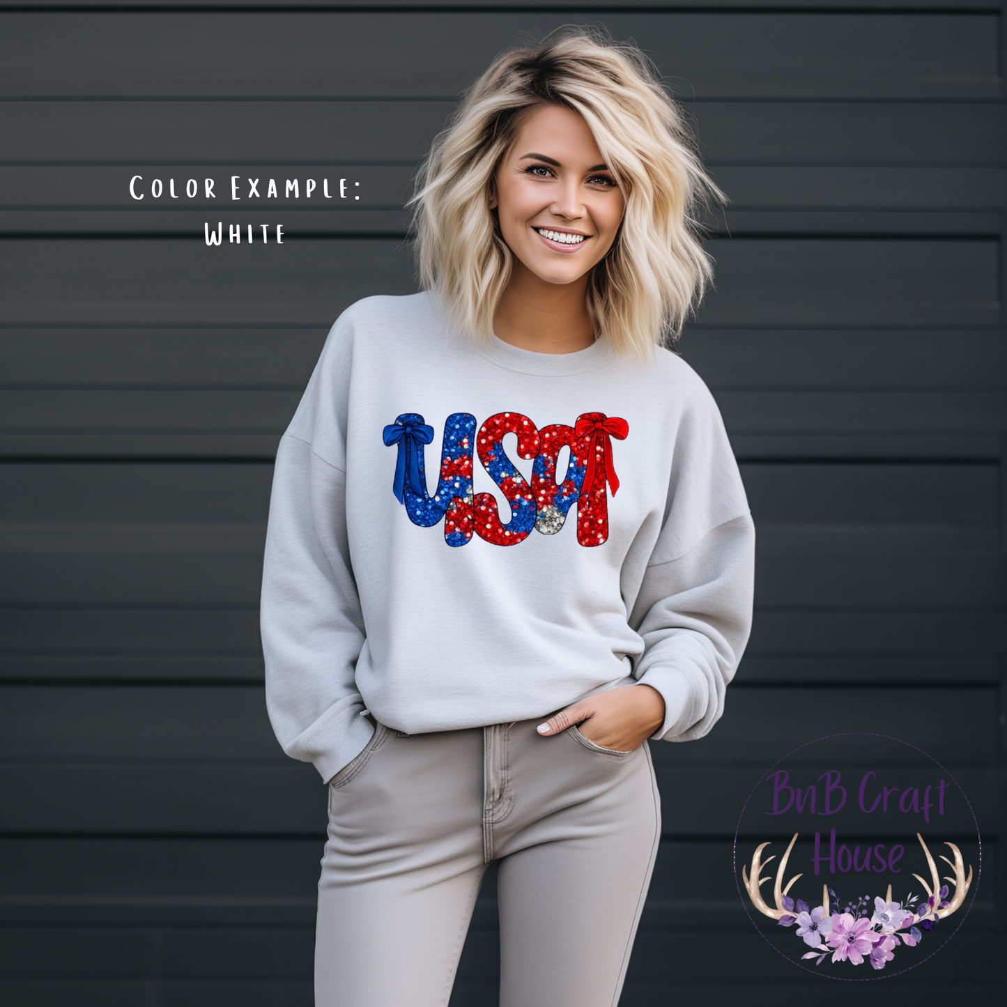 USA Bold Patriotic Sparkle Sequin