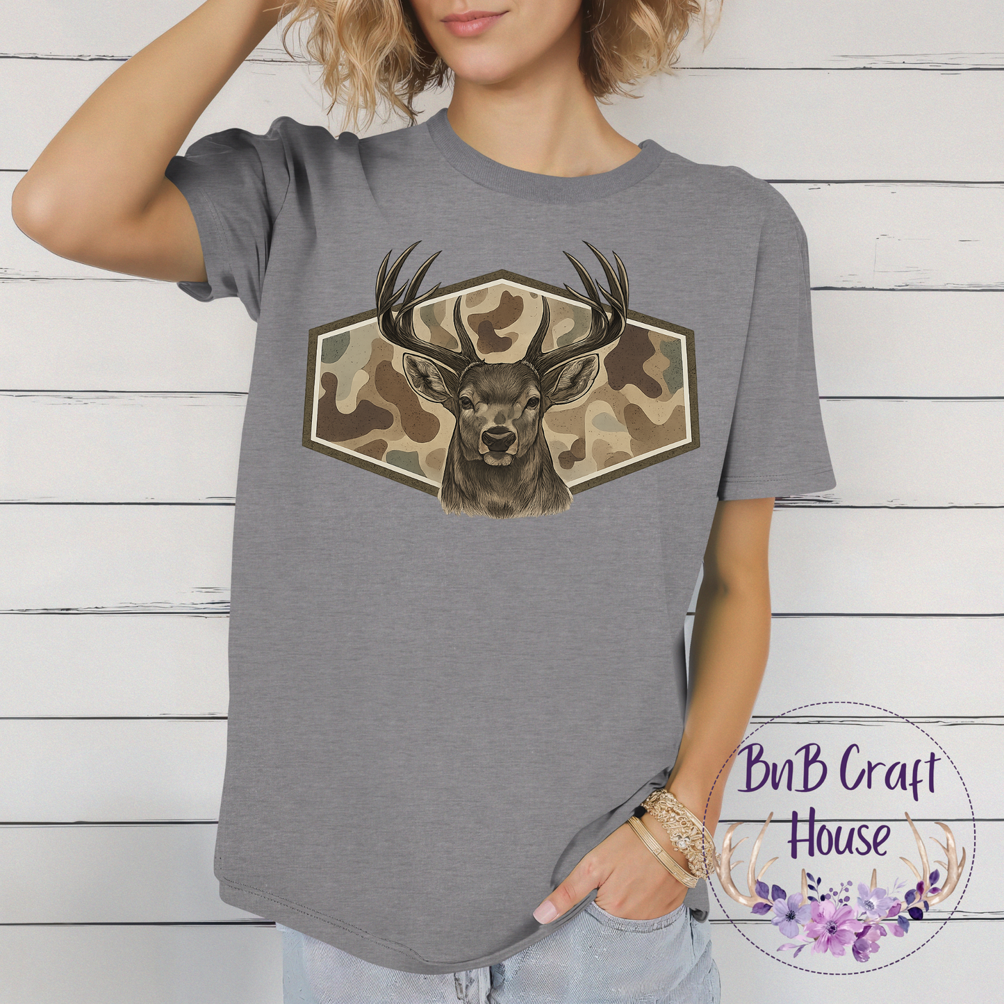 Camo Antler Buck