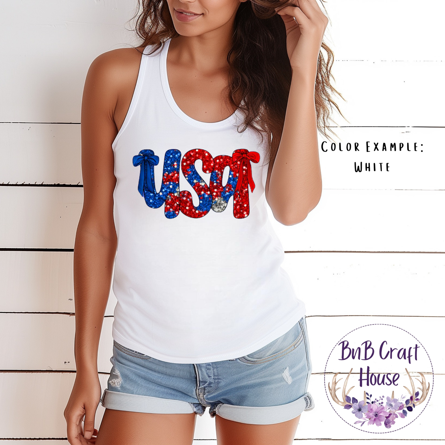 USA Bold Patriotic Sparkle Sequin