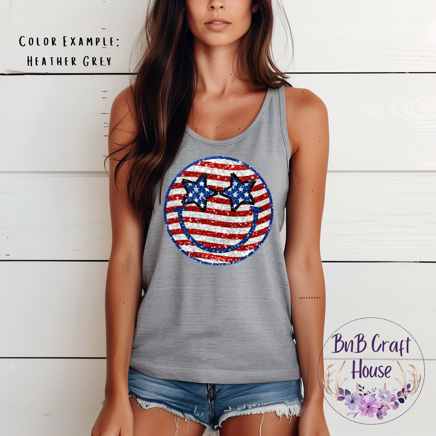 Patriotic Smiley Stripes