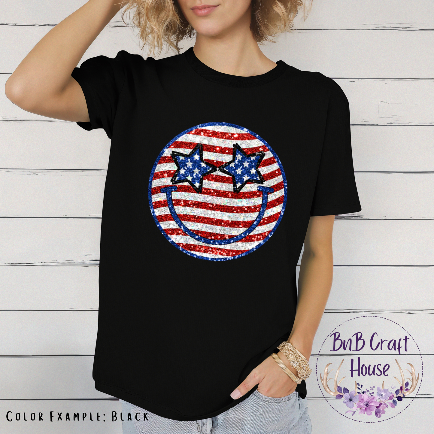 Patriotic Smiley Stripes