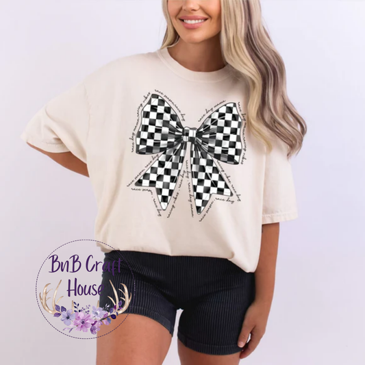 Race Day Mama Bow | T-shirt