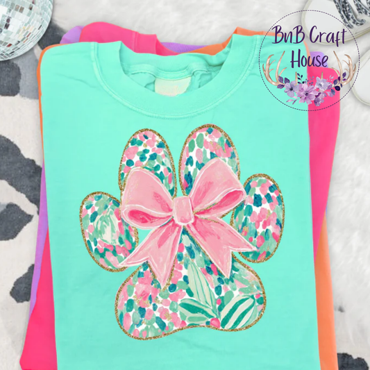Dog Paw - Floral