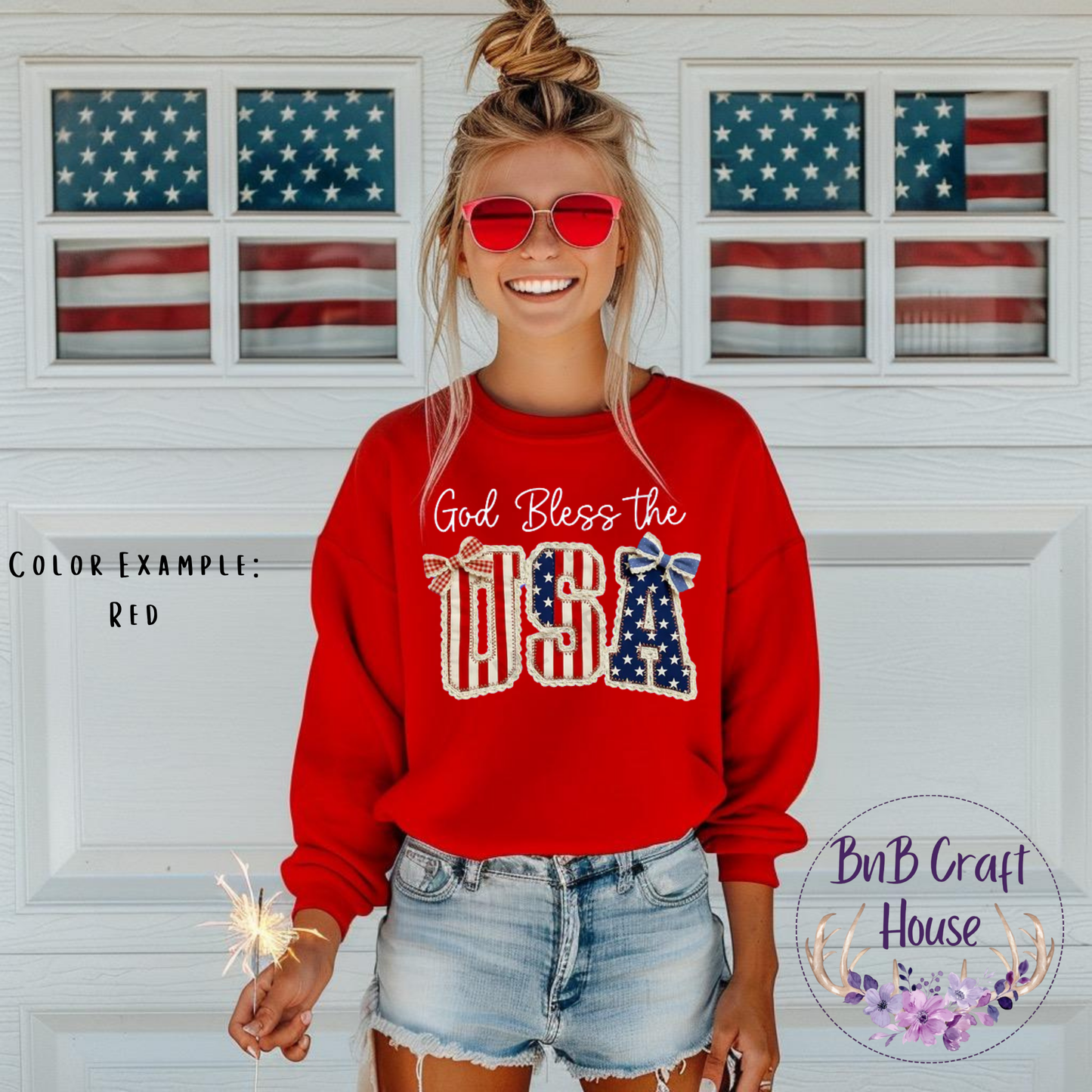 God Bless the USA w/ Bow