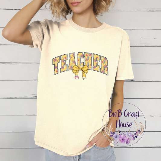 Floral Teacher | T-shirt