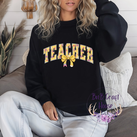 Floral Teacher | Sweatshirt