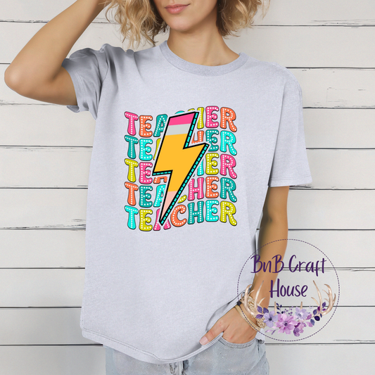 Teacher Lightning Bolt | T-shirt