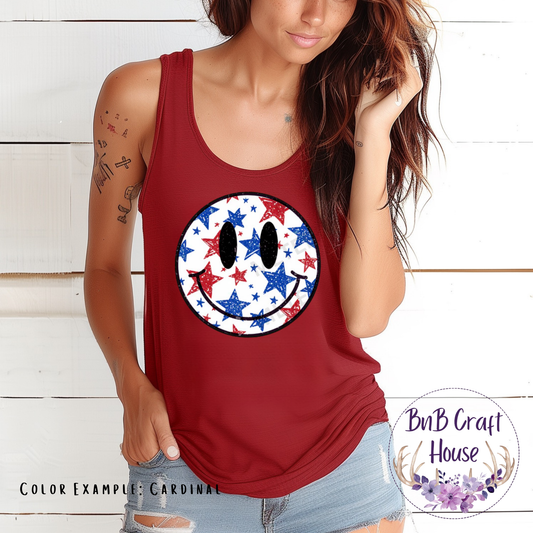 Patriotic Smiley Stars