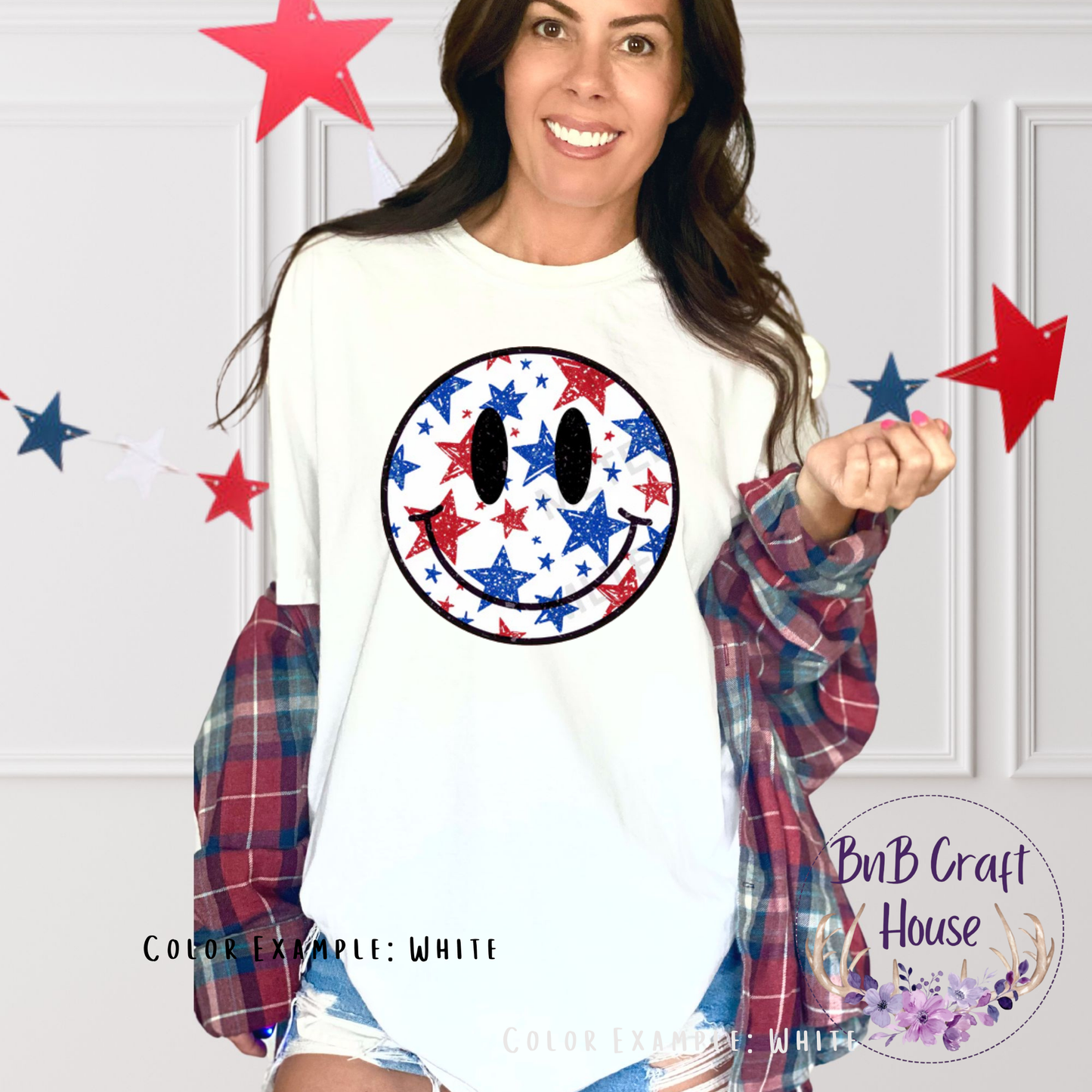 Patriotic Smiley Stars