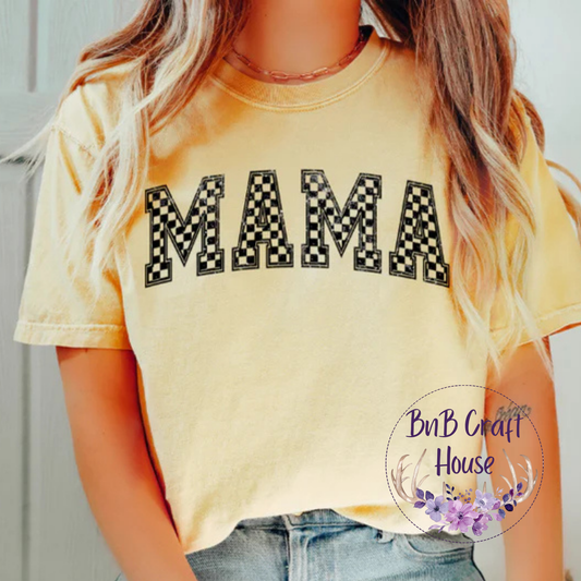 Mama Checkered | T-shirt
