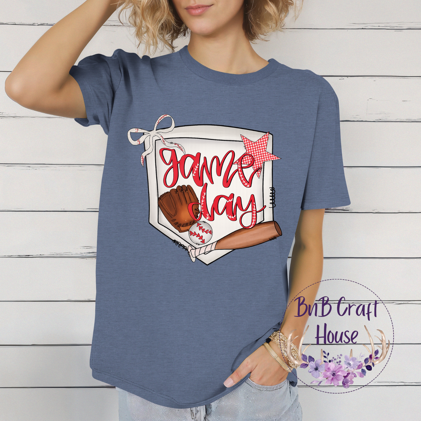 Baseball Game Day Home Plate | T-shirt