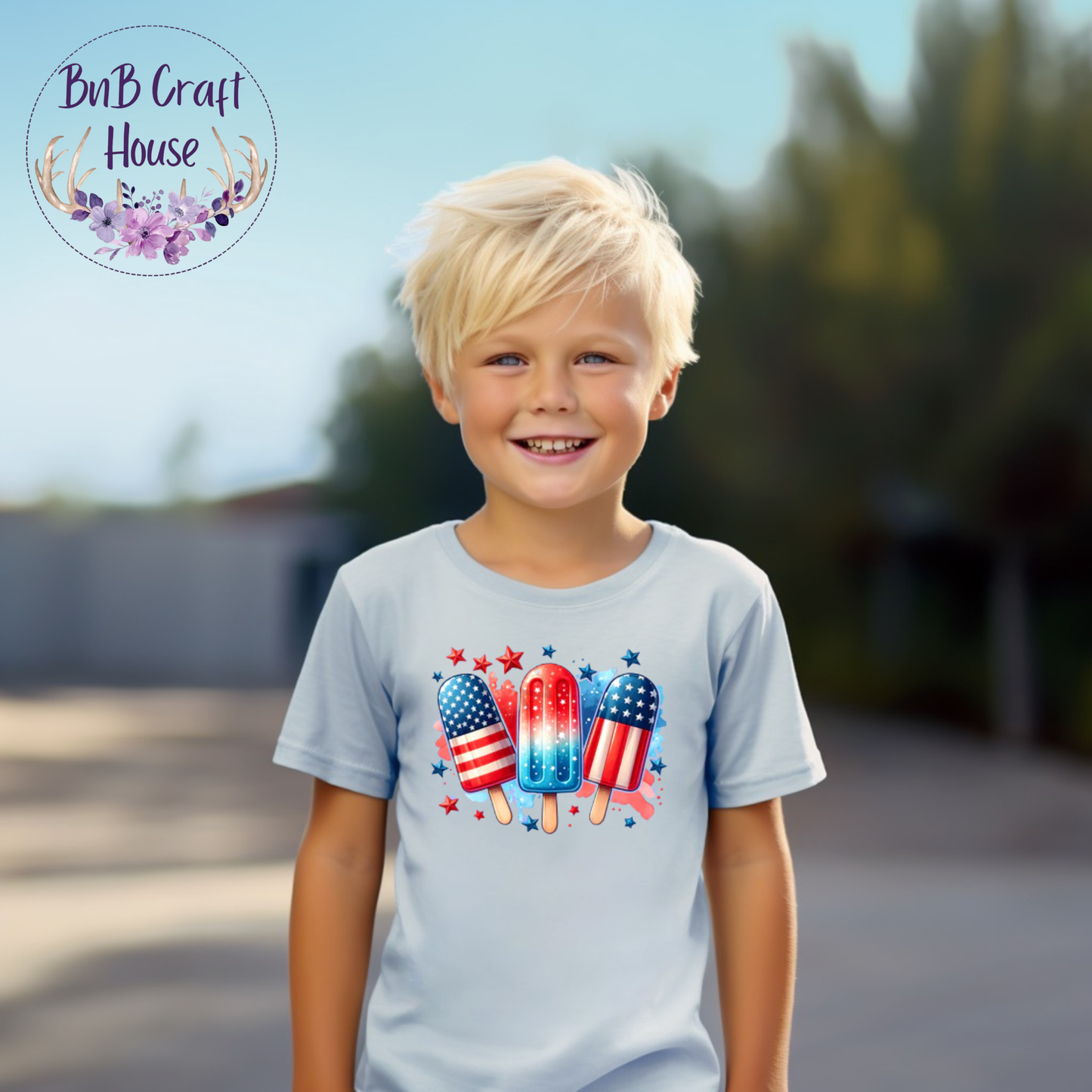 Red, White & Blue Pop Sickle (Youth)