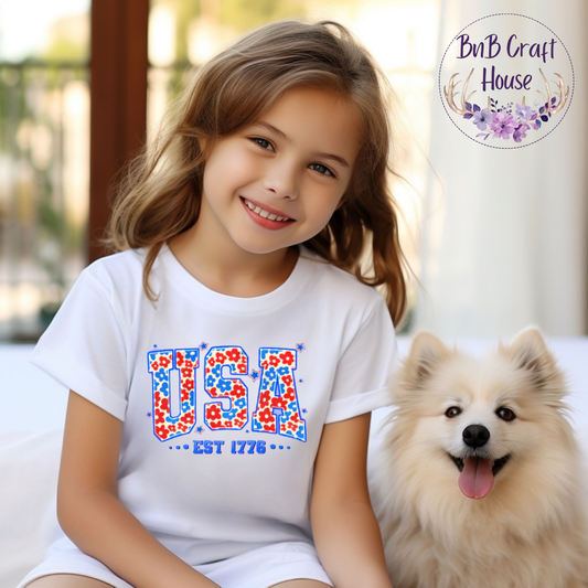 USA Flowers EST 1776 (Youth)