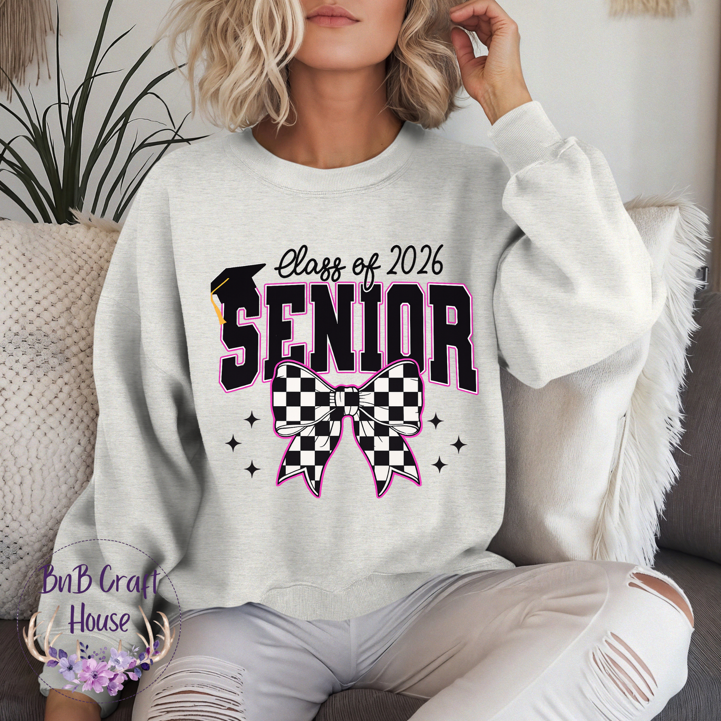 Senior | Class of 2026 | Checkered Bow