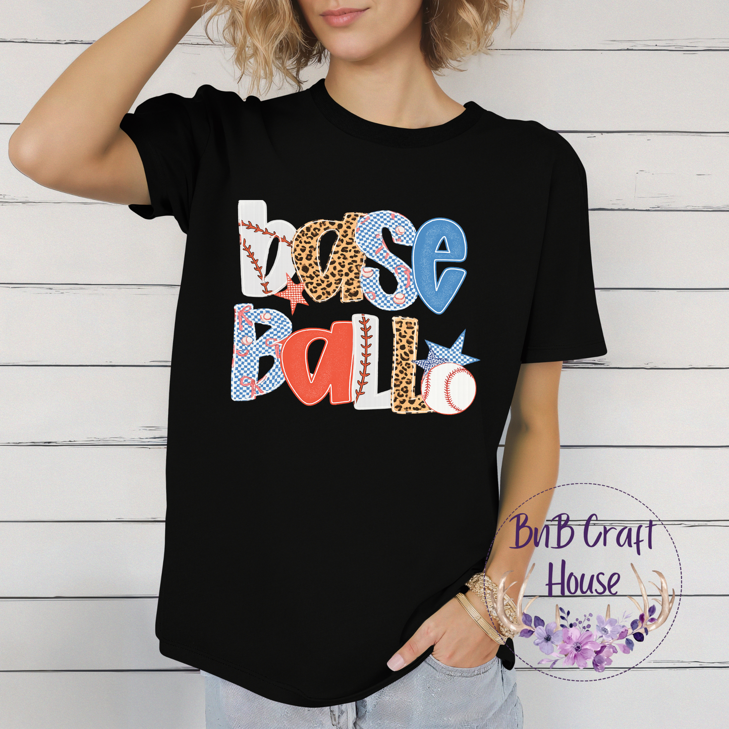 Baseball Mixed-Pattern | T-shirt