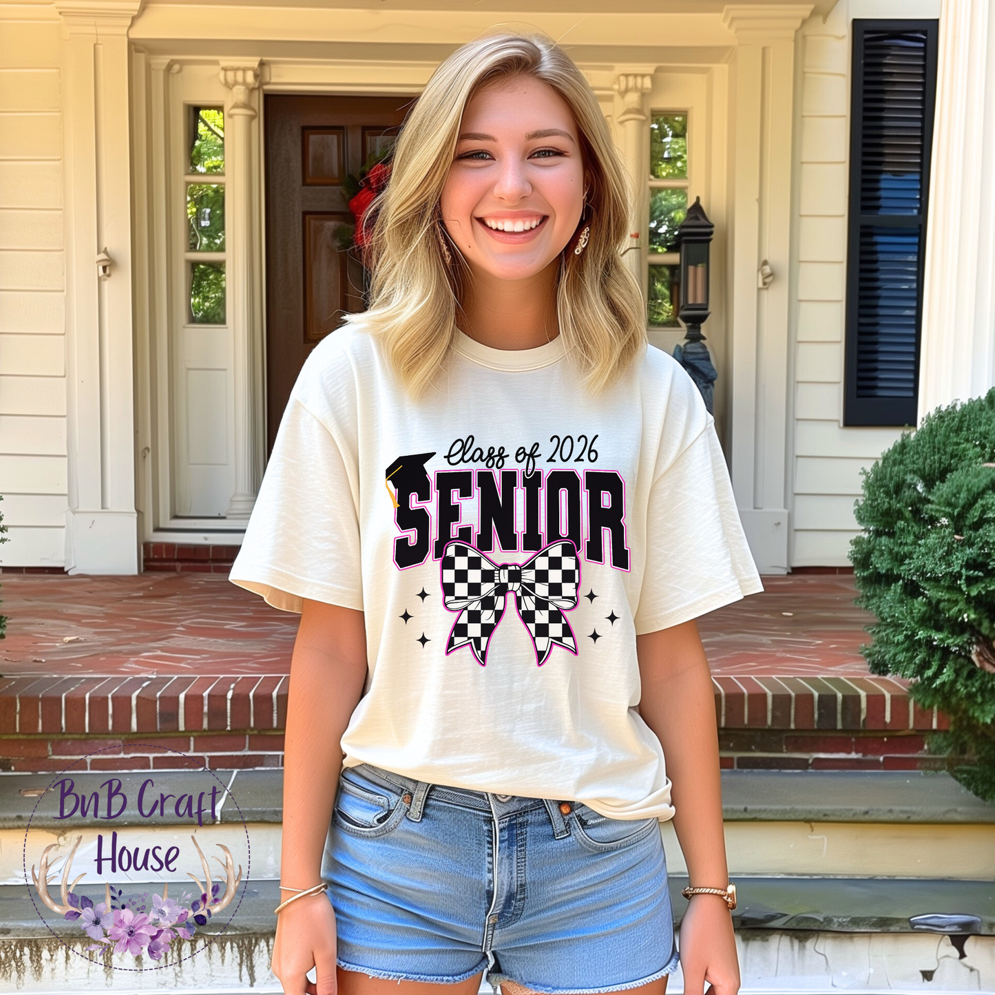 Senior | Class of 2026 | Checkered Bow