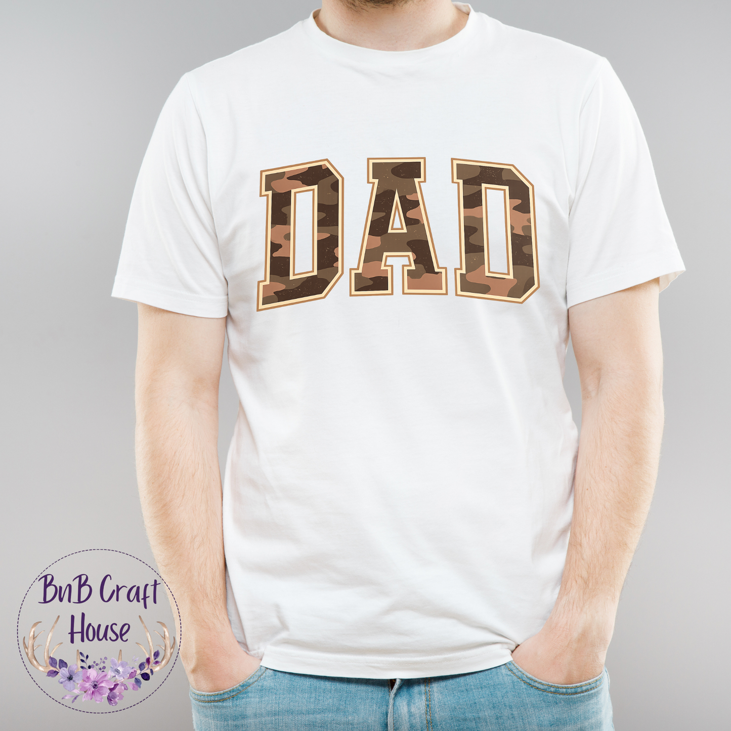 DAD Camo Block Letters