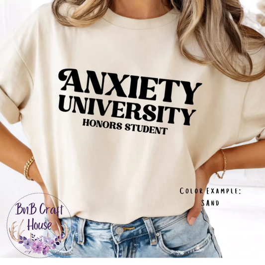 Anxiety University Honors Student